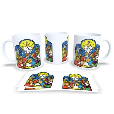 Imagem de Canecas de Porcelana Personalizadas Natal 2 - Estampa Sublimada, Mod.3