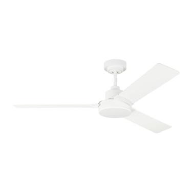 Imagem de Monte Carlo Ventilador de teto 3JVR52RZW Jovie 132 cm com controle de parede, 3 lâminas, branco fosco