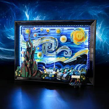Imagem de Vaodest LED Light for Lego 21333 Vincent Van Gogh - The Starry Night Building Blocks Model Set,Design and Configuration Compatible with Model 21333(LED Light Only, Not Building Block Kit)
