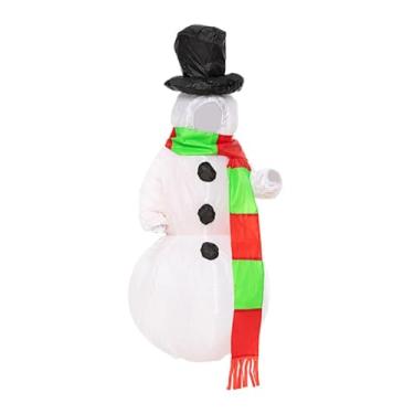 Imagem de UGPLM Fantasia de boneco de neve inflável cosplay roupa fofa fantasia de natal para festival