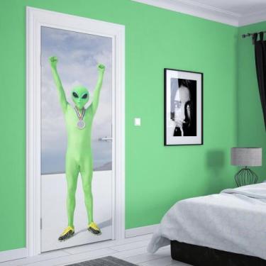 Imagem de Adesivo de Porta ET com Medalha - Império da Impressão, G - 90cm x 210