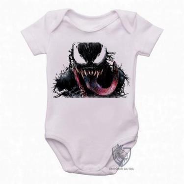 Imagem de body nenê criança roupa bebê Venom Vilão - Empório Dutra, G   ( 4-8 Me