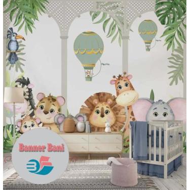 Imagem de Papel de Parede Personalizado SAFARI Encantado Infantil Menino  M² - B