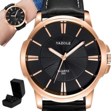 Imagem de Relógio Masculino Preto Yazole 332 Bronze