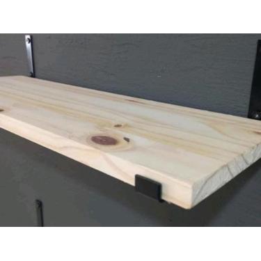 Imagem de  Mão Francesa Industrial  Invertida  20  CM Preto Fosco 6 Unidades - N