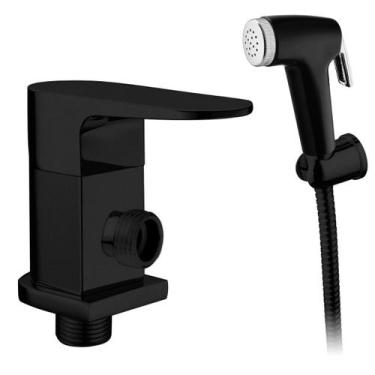 Imagem de Duchinha Higiênica Completa Preto Fosco Black Misturador - KELLY METAI