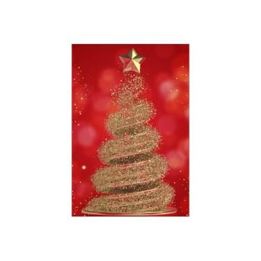 Imagem de Painel De Festa Vertical 1,50 x 2,20 - Natal Árvore Efeito Glitter 017