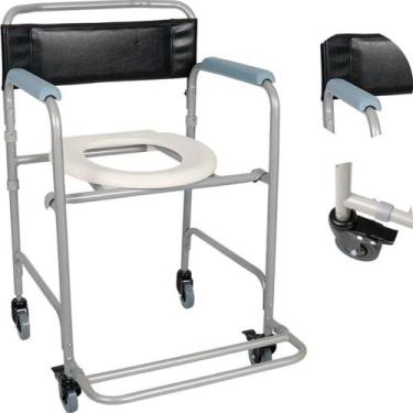 Imagem de Cadeira de Banho Higiênica para Idoso 100kg Dobrável D30 Dellamed