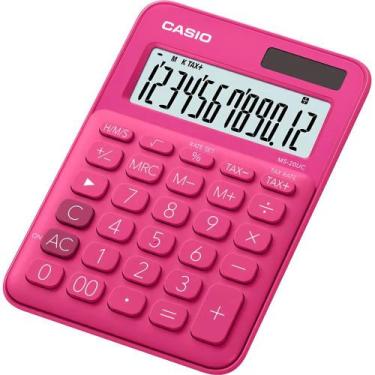 Imagem de Calculadora Compacta Casio MS-20UC-RD - Rosa Escura
