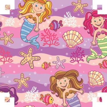 Imagem de Papel Presente Bobina Couchê 60CM MOD401 Sereia - 100 Metros - VMP