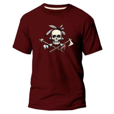 Imagem de Camiseta Algodão Premium Estampa Digital Índio Caveira Foice - Pavesi,