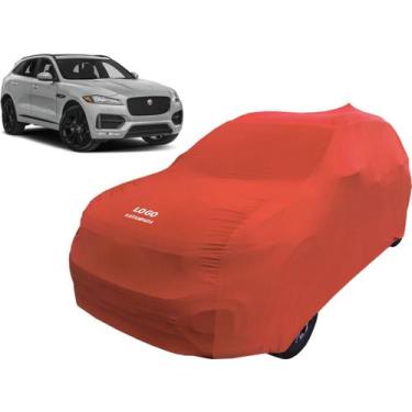 Imagem de Capa De Tecido Para Carro Jaguar F-pace Svr - Mz, Vermelha