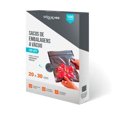 Imagem de Embalagem a Vácuo Preta e Transp Gofrada 20x30cm Caixa c/100 - Selovac