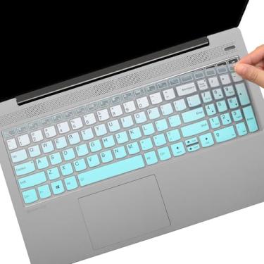 Imagem de Capa de teclado para Lenovo V15 G5 G4 G3 G2 39.6 cm/ V17 Gen 4, IdeaPad 1/IdeaPad 1i 39.6 cm, IdeaPad 5 Slim/IdeaPad 5i Slim 40.6 cm, Lenovo IdeaPad 1 15IGL7 15ADAD. A07 1 5IAU7 15ALC7 15IJL71-GMint