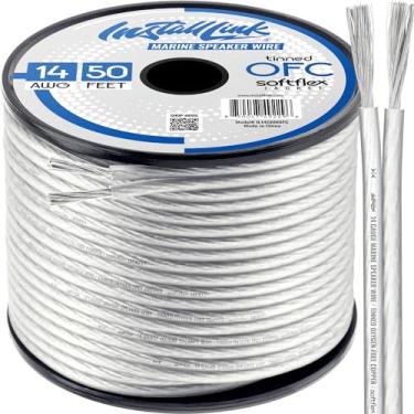 Imagem de Install Link Cabo de Fio de Alto-Falante de Calibre 14 Awg (Estanhado Ofc) Marinho, Estéreo, Carro Ou Home Theater, (50 Pés) Por