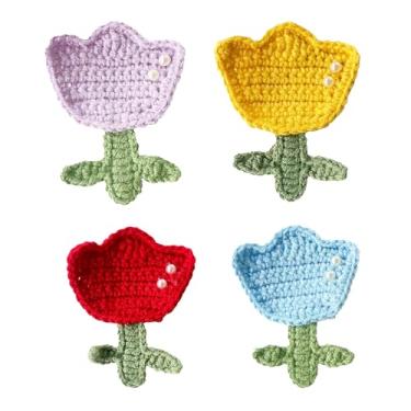 Imagem de Broche de crochê feito à mão, acessórios, malha, para ela, férias, aniversário, festa, dia da mulher, dia das mães, pós-graduação, broches de lapela, Algodão, Sem Pedra Preciosa
