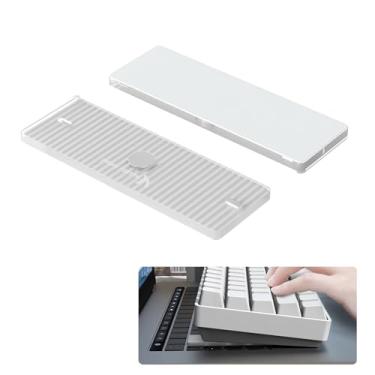 Imagem de MAMBASNAKE Suporte para teclado de laptop Attack Shark para teclado externo, suporte magnético ultraleve, suporte para teclado de laptop para jogos de escritório para MacBook Air/Pro-White