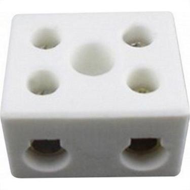 Imagem de Conector Porcelana Brasfort 2 Polos - 10Mm Fixar - 8609 - Kit C/10 Pec