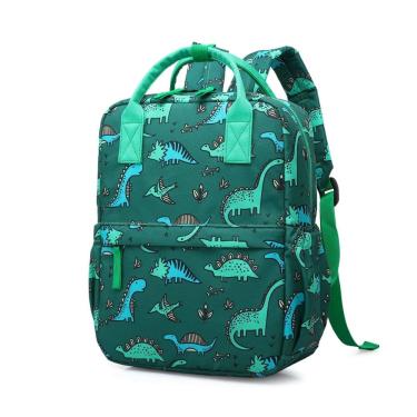Imagem de Mochila pré-escolar KingCheer Cute Green Dinosaur 30cm