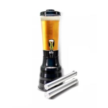 Imagem de Torre De Chopp 3,5L Copo Removível Base De Alumínio 2 Refil - BEER CHO