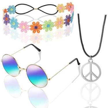 Imagem de Acessórios de Fantasia Hippie WILLBOND - Anos 60 e 70 - Para Mulheres