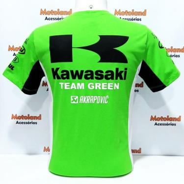 Imagem de Camiseta Masculina Kawasaki Moto GP Verde - ALL 264 - All Boy, M