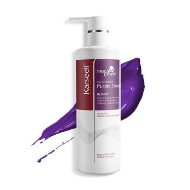 Imagem de Shampoo Karseell Maca Power Purple neutraliza latão 500mL