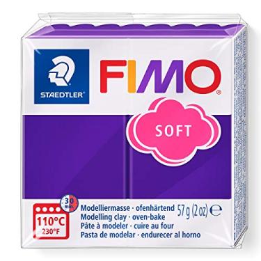 Imagem de STAEDTLER Massa de Modelar Profissional FIMO Soft 57g (1 Unidade) Ameixa - 8020-63 - Argila Polímera Para Biscuit que Endurece no Forno – Ideal para Artesanato, Miniaturas e Bijuterias