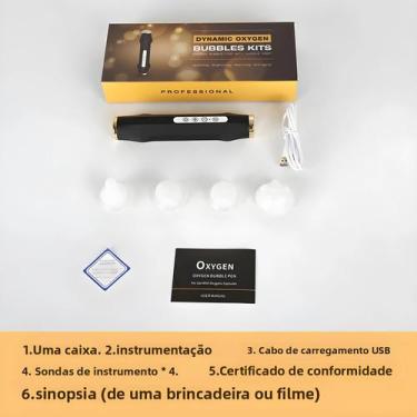 Imagem de Hidratar Detox Iluminar Máquina Facial De Bolha De Oxigênio Com Kit De