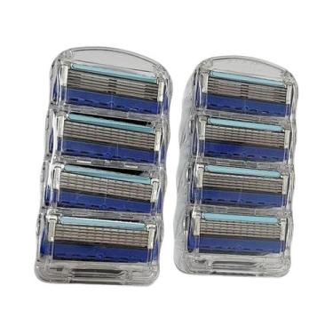 Imagem de Barbeador Manual Masculino de Aço Inoxidável - 16 Lâminas Substituívei