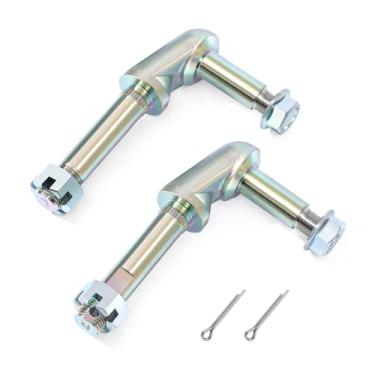 Imagem de MXLTYMX Parafuso de montagem de choque traseiro inferior Corvette com substituição de porca para Chevy Corvette C2 C3 1963-1982, substituição direita e esquerda 25430 25429