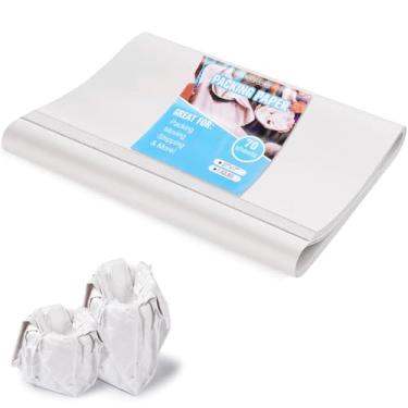 Imagem de Folhas de papel de embalagem para mudança de papel de jornal papel de embalagem suprimentos de mudança de papel de jornal para transporte de envio, encha as caixas de mudança (150 folhas 68 x 43 cm)