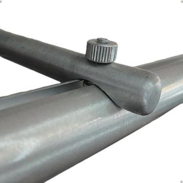 Imagem de Kit 3 Suporte Varão Suiço Wave Palito 19 E 28mm Alumínio Fita deslizan
