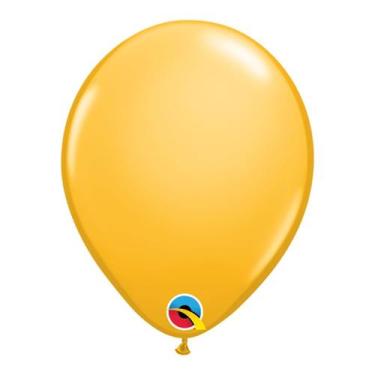 Imagem de Balão de Festa Látex Liso Sólido - Goldenrod (Amarelo Ouro) - Qualatex
