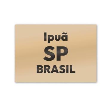 Imagem de Imã de Geladeira Ipuã São Paulo MDF 8cm x 5cm para Cidade