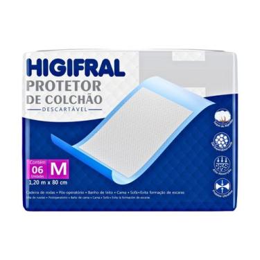 Imagem de Protetor de Colchão Descartável Higifral M-6 unidades - Eurofral