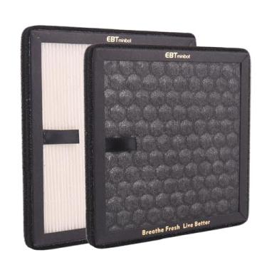 Imagem de EBTMINIBOT Substituição de filtro duplo para purificador de ar - H13 HEPA + carvão ativado - compatível com purificadores de mesa Y-20GM