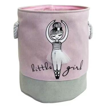 Imagem de Cesto Organizador Roupas Brinquedos infantil Bailarina - Decor Importa