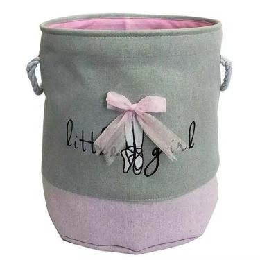 Imagem de Cesto Organizador Roupas Brinquedos infantil Bailarina - Decor Importa