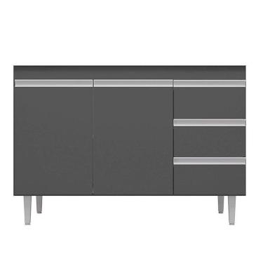 Imagem de Balcão De Pia Andréia 100 Cm Cinza Fosco – Ajl