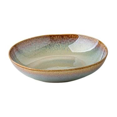 Imagem de Ｂｅｓｇａ Prato de salada de cerâmica, louça moderna e elegante, fruteira irregular, prato fundo para café da manhã, restaurante, festa, sobremesa, lanche