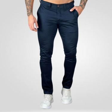 Imagem de Calça Alfaiataria Azul Escuro Masculina Skinny - Kanzo-Masculino