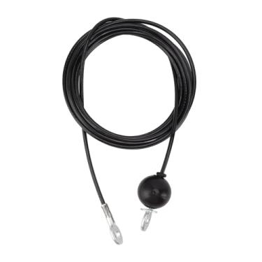 Imagem de ZAWELIYO Cabo de Polia de Fitness Corda de Fio de Aço Equipamento de Ginástica para Casa Preto para Treinamento de Tríceps Bíceps Costas Deltóide (5m/16,4 pés)