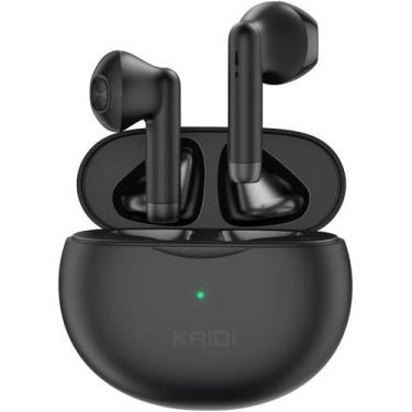 Imagem de Fone de ouvido inear sem fio Kaidi KD770 TWS preto bluetooth