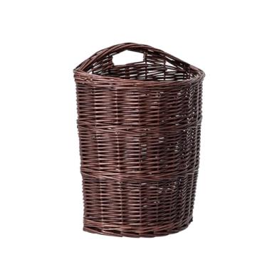 Imagem de Cesta de armazenamento de tecido simples de vime estilo japonês, cesta de roupas sujas para casa de banho, cesto de roupa suja, 30 x 14 x 37 cm