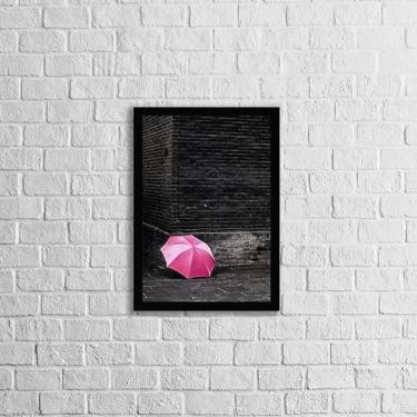 Imagem de Quadro Fotografia Sombrinha Rosa 24X18Cm