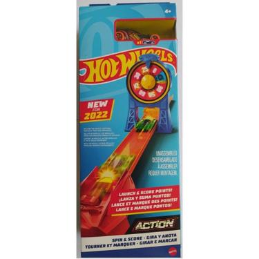 Imagem de Pista Hot Wheels Acrobacia Girar e Marcar HDR81 + Carrinho
