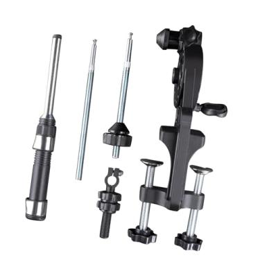 Imagem de menolana Equipamento de enrolador de linha de pesca, suprimentos compactos ajustáveis, acessórios portáteis resistentes, máquina de enrolar linha de pesca para, com Poste de Linha