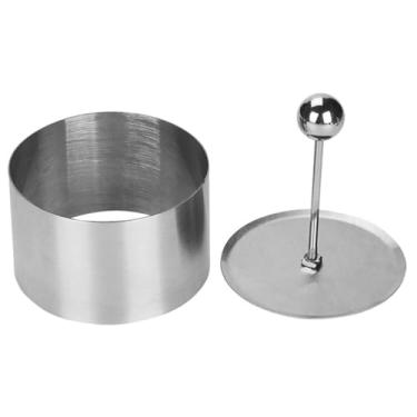 Imagem de PRETYZOOM Molde de Prensa para Sushi de Aço Inoxidável para Tiramisu Faça Você Mesmo, Molde Redondo Fácil de Usar para Onigiri, Máquina de Fazer Bolinhas de Arroz (l)