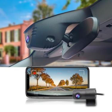 Imagem de Fitcamx Câmera de painel duplo 4K para Chevy Blazer e Blazer EV RS LT Premier 2019-2024 (HD2-9808, tem ventilações), aparência OEM, frontal 2160P + traseira 1080P, Wi-Fi e aplicativo, sensor G de